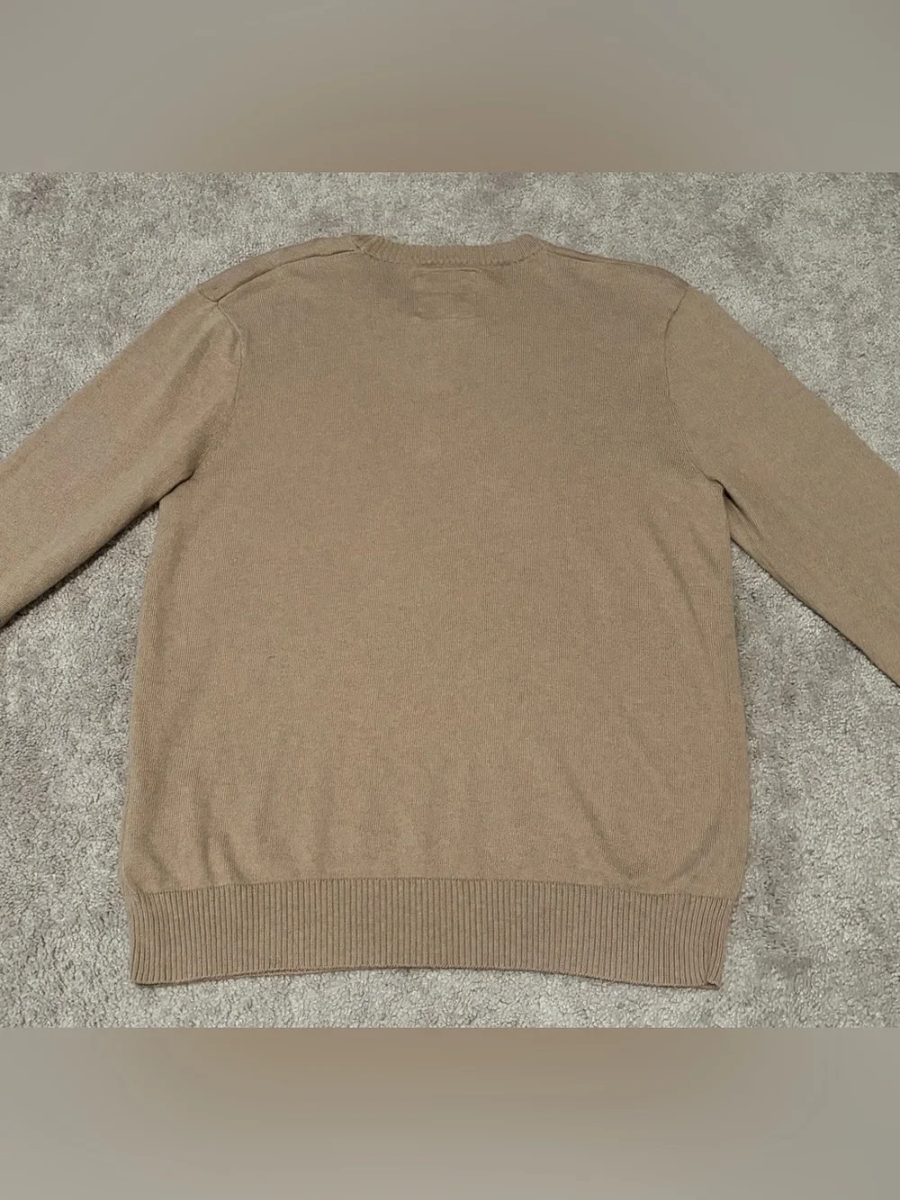 Old Navy Men’s Brown Cashmere Cotton Blend Pullover Sweater Size Medium